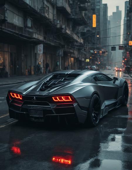 Techwear fashion <lora:Eddie Mendoza CLIP-000005:1>,car,motor vehicle,ground vehicle,vehicle focus,concept art,many exotic cars [4],Eddie Mendoza, . Futuristic, cyberpunk, urban, tactical, sleek, dark, highly detailed