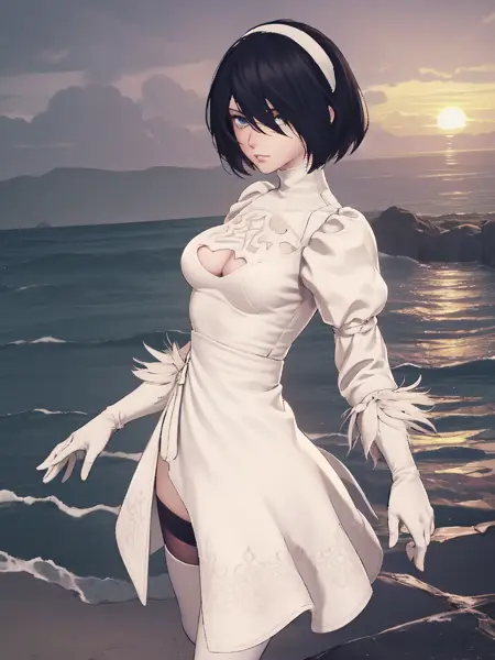 2B + 2P (Nier Automata - Final Fantasy XIV)