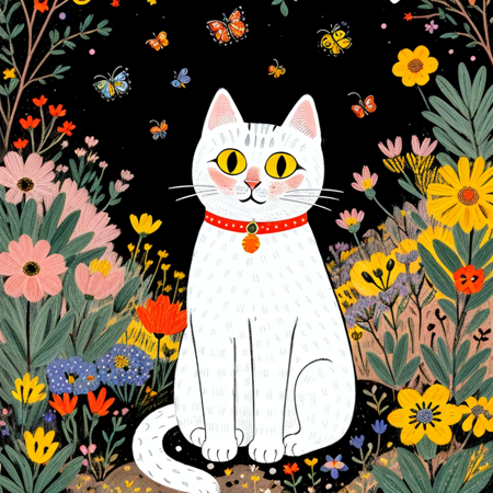 Cozy Pop Folk Illustration SD1