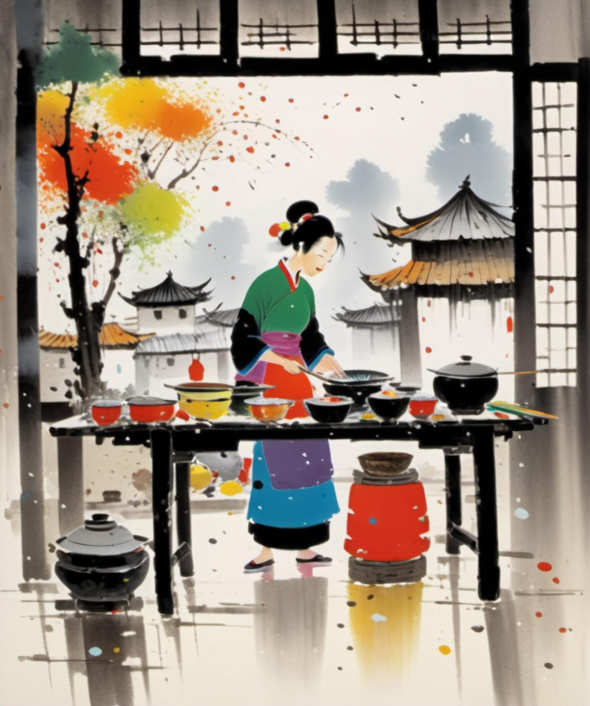 Wu Guanzhong Style image by Dokitai