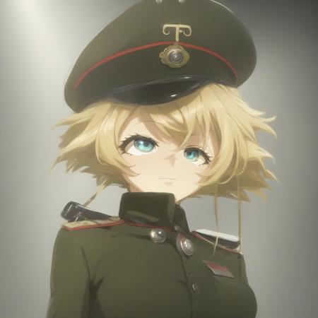 Youjo Senki, Tanya Degurechaff <lora:youjo_senki:1>, vivid, battlefield, masterpiece, best quality, high quality, absurdres