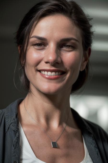 photo of lindafiorentino woman face (smiling:1.2),  (rim lighting:1.3), detailed face  , sharp details, (8k uhd) RAW proffesional photo , masterpiece, realistic, realism,  high contrast, digital art trending on Artstation 8k HD high definition detailed realistic, detailed,  hyper detailed, best quality, ultra high res,  high resolution, detailed,ultra  sharp ,  rich colors, hyper realistic, lifelike texture, dramatic lighting, unreal engine, trending on artstation     <lora:lindafiorentino:1>