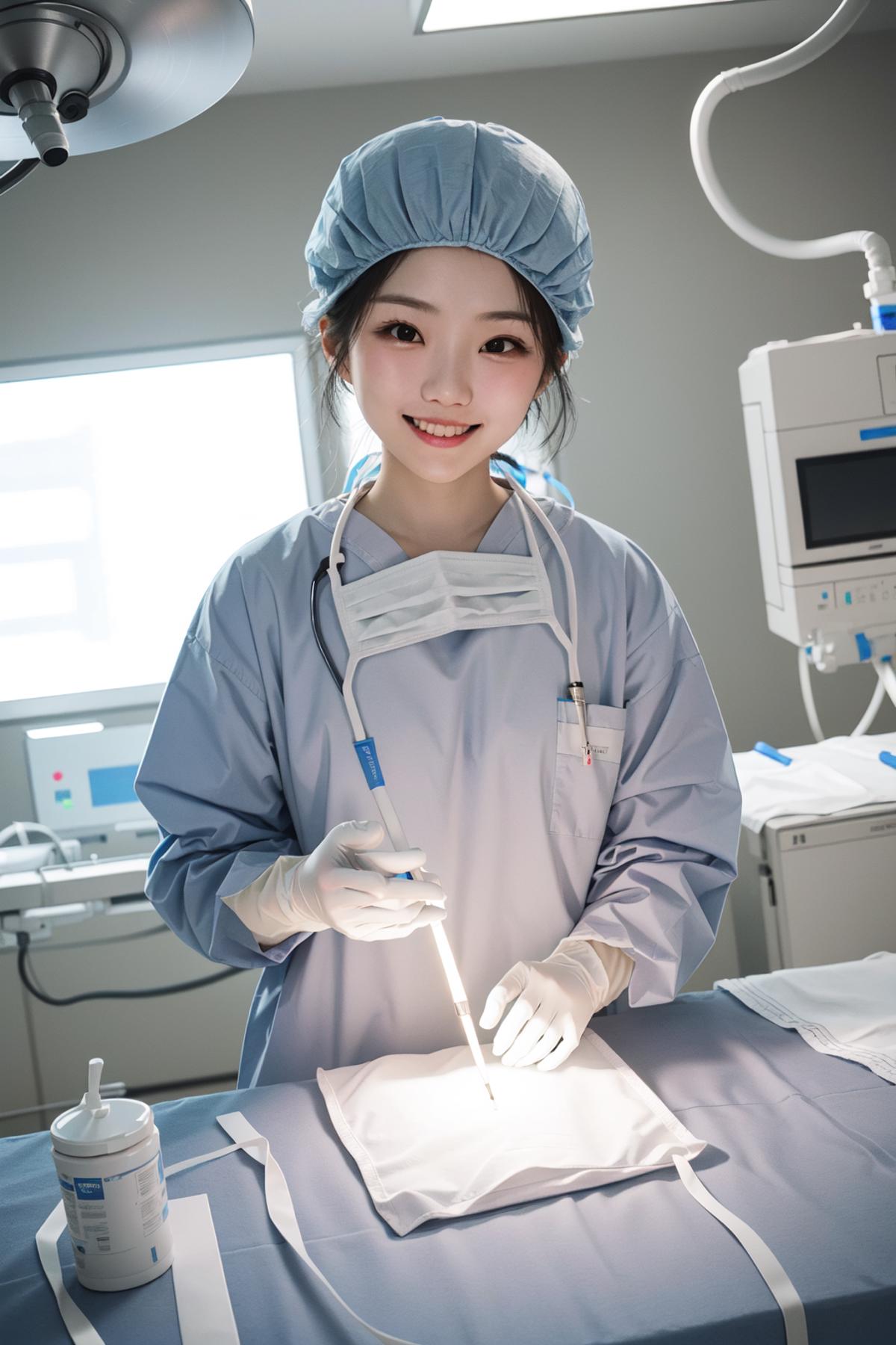 Female Surgeon / Surgical Nurse Taking Off Mask image by phageoussurgery439