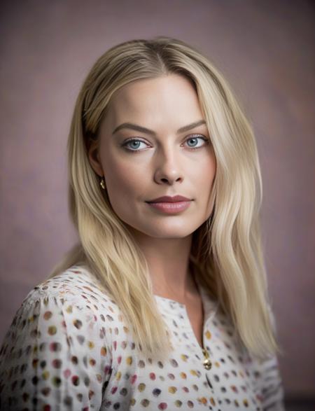 MargotRobbie, photograph, Girl, Teaching, Hasselblad, 800mm lens, four colors,  <lora:MargotRobbieSDXL:1>