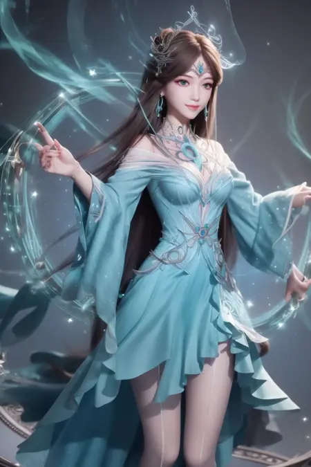 【 Anime & 3D】animation-<Soul Land>-character-NingRongRong-(god's clothes)——动漫《斗罗大陆》-- 宁荣荣-神装