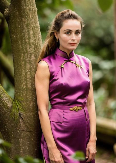 Picture, best quality, emmanuelle_beart in  military clothing and sunglasses, perfect face, perfect eyes, short military shorts, bare legs, black military boots, (shiny skin:1.0), (Ultra detailed:1.1), jungle background, trees, vines, shade, shadow
analog style, Nikon Z 85mm camera RAW, (best quality:1.2), (masterpiece:1.2), award winning glamour photograph, (realistic:1.2), (intricately detailed:1.1)
BREAK (looking at viewer:1.2), beautiful  (emmanuelle_beart:1.1) as Chinese courtesan, athletic lean body, perfect face, beautiful eyes
BREAK wearing a silky (qipao:1.2) traditional Chinese cheongsam dress with (short:1.2) skirt, slit slitted skirt, in a traditional Chinese rural home
BREAK by camille souter, saturated colors, cinematic, warm dramatic sidelight, bloom, bokeh, blurry background, depth-of-field
BREAK looking at viewer, subtle smile, (perfect hands:0.8),<lora:emmanuelle_beart-000007:0.7>,