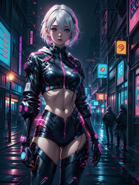 1girl,  high_resolution,  detailed,  neon lights,  beautiful pictures,  8k,  wallpaper,  CYBERPUNK,  white hair,  perfect body,  pink color environment, <lora:EMS-39668-EMS:0.300000>, , <lora:EMS-179-EMS:0.600000>