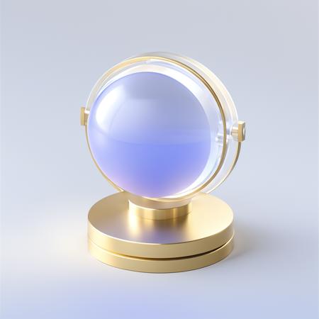 Light periwinkle|gold Room icon,many details, octane render, transparent glass texture,frosted glass, transparent technology sense, industrial design, white background, studio lighting, sunshine, flat, minimal, quasi-object, axisymmetric, blender, C4D, best quality, 4k