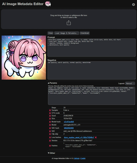 AI Image Metadata Editor v1.0