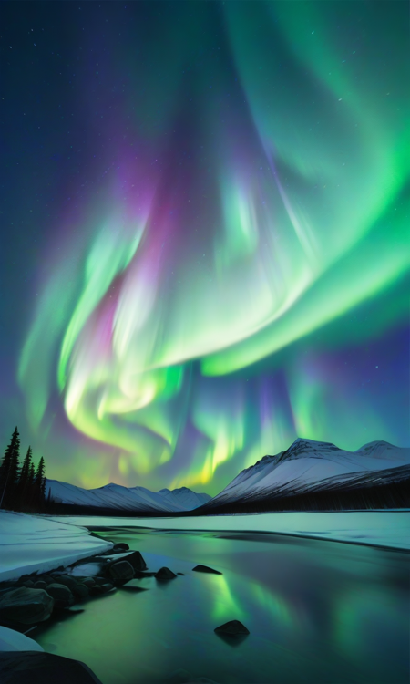 northern lights, northern lights background