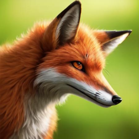 realistic photography of a fox