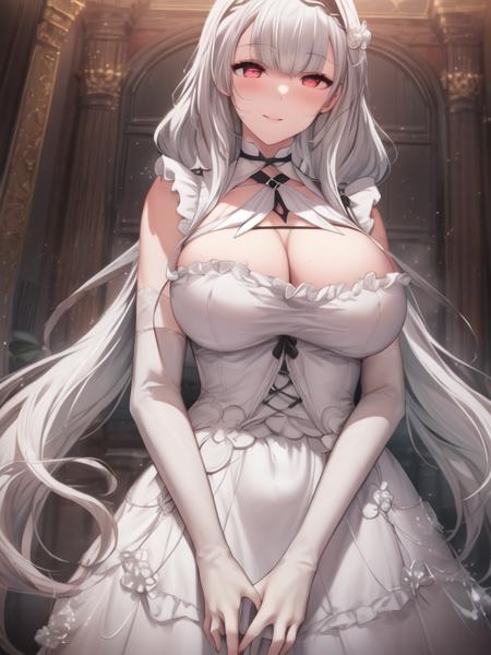 maid,hair ribbon, elbow gloves, white dress,long skirt,white long dress, black skirt,maid apron, school uniform, black beret, white shirt, miniskirt, black skirt, black pantyhose, cardigan playboy bunny, rabbit ears, leotard, black pantyhose, red ribbon, 