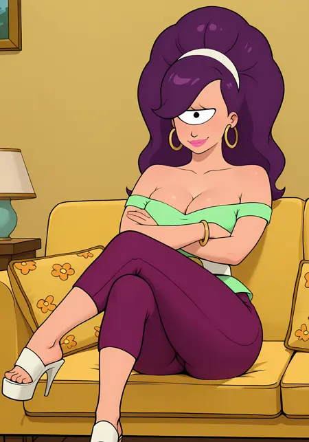 Leela - Married With Children Parody outfit - Futurama