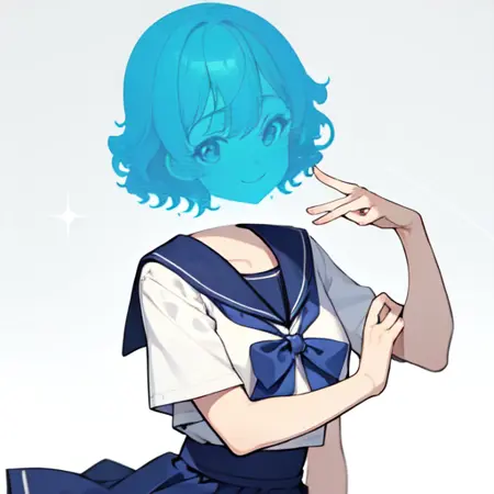 Hologram girl