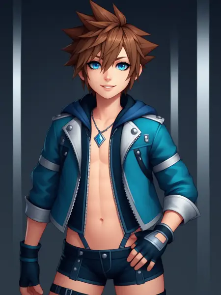 [Square Enix] Sora Femboy Character PonyXL