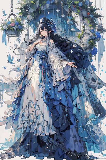 (masterpiece:1.2), best quality,PIXIV,
1girl, long hair, dress, solo, 
 <lora:fairy tale girl_20230711162639:1>