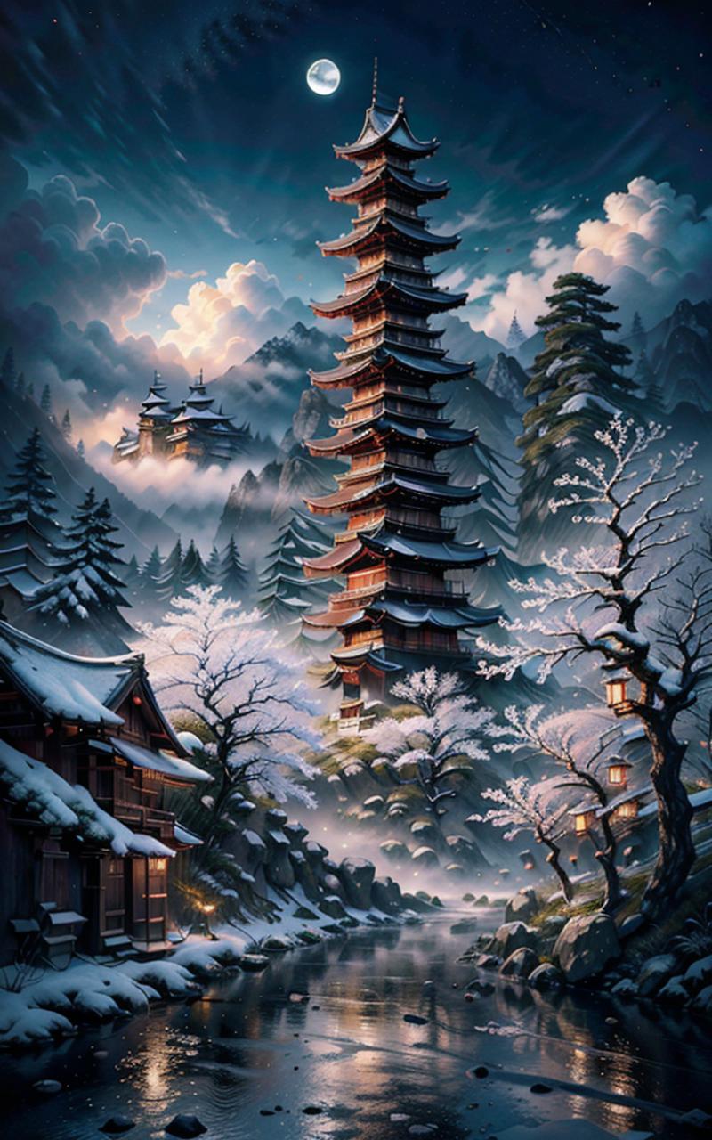 Ancient Chinese Scenery Background XL image by ronhong