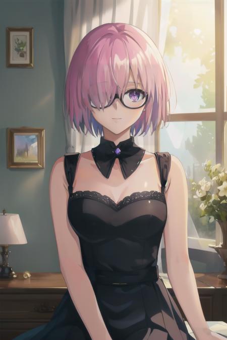 (high quality, high resolution:1.3), 4k, masterpiece, detailed background, indoors, <lora:FGO_Style-14:1>
BREAK
1girl, solo, <lora:mash kyrielight by goofy ai:1>, mash kyrielight, light purple hair,short hair,hair over one eyes, glasses, purple eyes, (medium shot:1.1), <lora:GoodHands-vanilla:1.0><lora:GoodHands-beta2:1.0><lora:GoodHands-beta2:1.0>