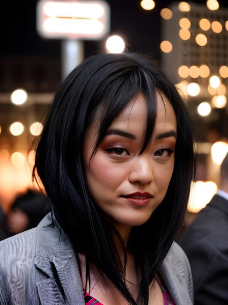 close-up portrait photo of ( 4ndr34B4ng_V1-LoRa , (black hair)++ , ), (nightclub, crowd in the background)++, 8k uhd, high quality, dramatic, bokeh