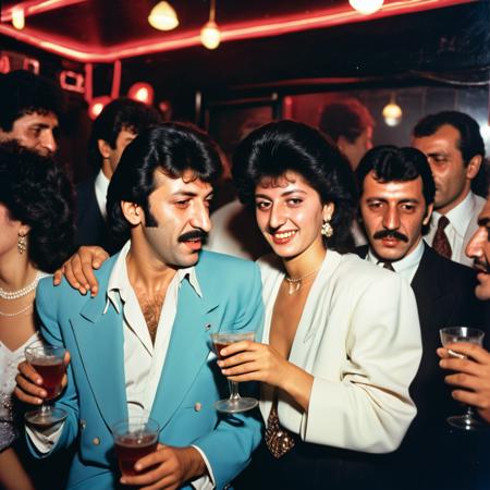 Iconic Photos From 1980's night clubs from Istanbul, lounge. movie stars , having fun , photos taken by Meryl Meisler