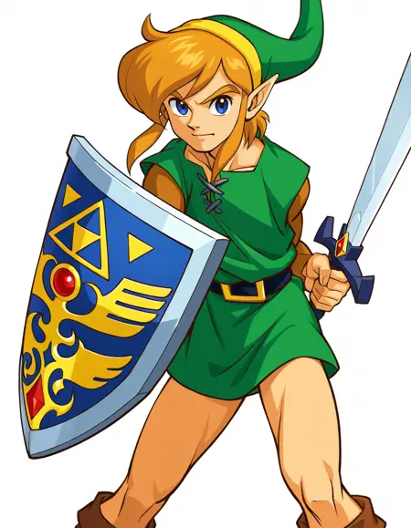 Link (The Legend of Zelda: A Link to the Past GBA) Official Art Style [Illustrious-XL]