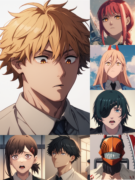 Chainsaw Man Style and Characters | All-in-One LoRA | Denji, Power, Makima, Himeno v1.0