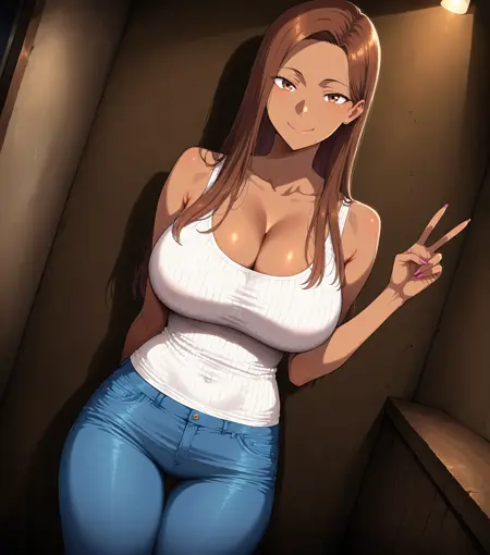 Juria | Moto Gal Mama ga Kyuu ni Dekita Ken | Yukiyoshi Mamizu artist | Doujinshi version | Illustrious/NoobAI/Pony