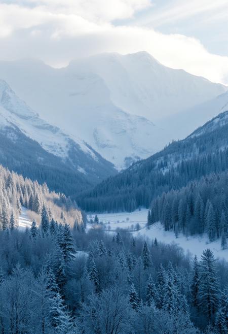 Magnificent winter landscape.