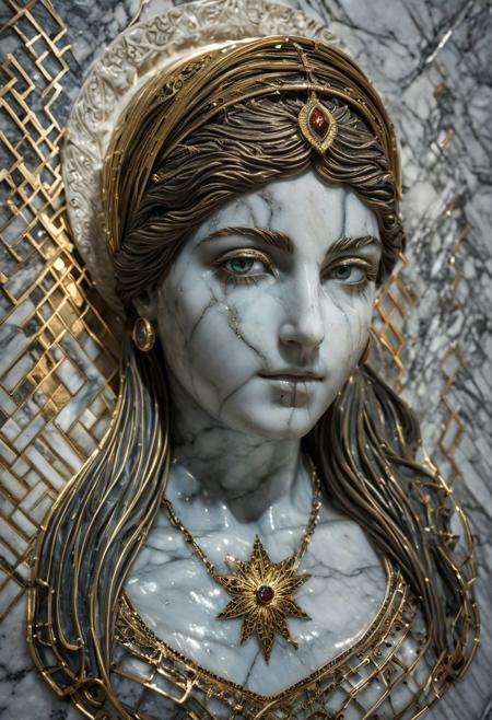 Persian Girl.(art by Master of the Marble Madonnas and Giovanni Maria Falconetto and Stephen Youll:1.2),
(eldritch and nostalgic atmosphere, electroluminescent strips, aesthetic of  assemblage art:0.1),
leading lines,  unconventional flawless magnum with high-quality details,
(bronze and iceblue colors:0.1),
<lora:MJ52:0.65> <lora:AdvancedEnhancer_.5+add-detail_.5+TI-WonderLora_1+actionpose_.5 :0.5> <lora:xl_more_art-full_v1:0.3>