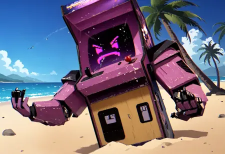 Kung Fury Angry 80s Arcade Machine