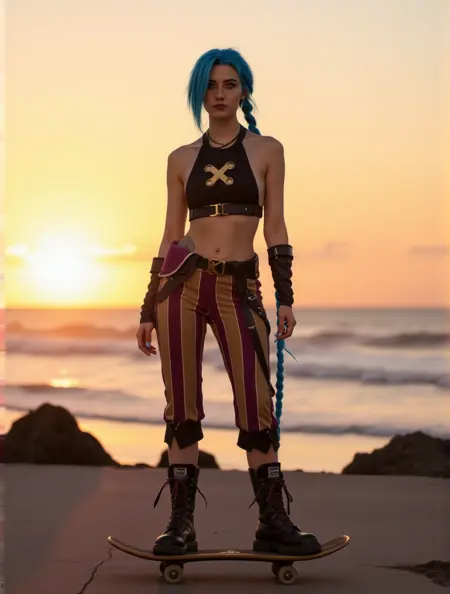 Jinx - Arcane - League of Legends - Flux1.D & Realistic SDXL