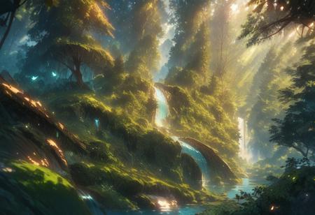 score_9, score_8_up, score_7_up, detailed background, 1girl, forest, waterfall, bridge, nature, green, adventure, atmospheric, serene, standing, fallen tree, mist, exploration, tranquility, overgrown, peaceful, tall trees.