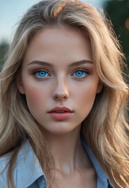(sharp), (masterpiece), (best quality), (ultra-detailed), natural colors, adobe lightroom, 8K
1girl, stunning, beautiful, solo, long hair, blonde hair, (bright blue eyes:1.1), lips, nose, realistic, photorealistic