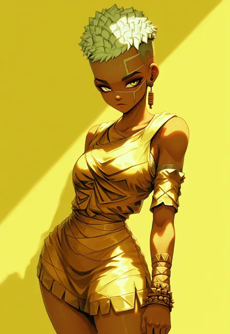 Quartz (white, tribal girl)