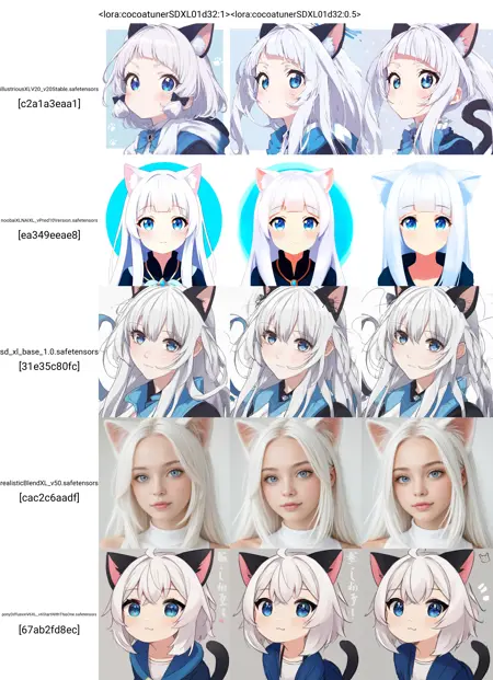 (LoRA) cocoa tuner SDXL (Illustrious / v-pred) refiner