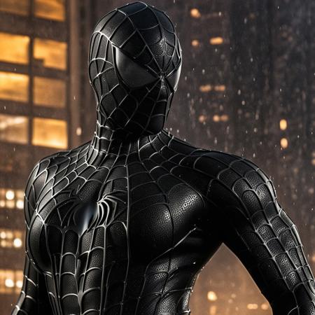 score_9, score_8_up, score_7_up, best quality, realistic, masterpiece, beautiful detail, hyperrealistic, afternoon sky, ((1girl, woman body, big breasts)), amazing detailed full body portrait of a beautiful girl, wearing a realistic and highly detailed black raimi spider-man suit, ((huge muscular girl)), ((wears black spiderman mask)), professional model wears ultra - detailed black raimi spider - man suit, ultra - detailed and grained black raimi spiderman suit, suit covered entire body and hand, black spiderman gloves, wet, (mature sexual pose), (full body), (dirty skin), close up, octane render, highly detailed, volumetric, dramatic lighting, (highest quality:1.1), (HDR:1.3), (top quality, best quality), realistic, high definition, masterpiece, 8k, best quality, best illumination, best shadow, an extremely delicate and beautiful, finely detail, depth of field, classic, highres, perfect lighting,