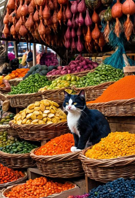 Sure, creating a mercat would involve combining the characteristics of a market with those of a cat. The mercat could be a whimsical and imaginative creature that embodies the spirit of exploration and trade. It might have a playful nature, be excellent at bargaining, and have a love for all things food-related. Its fur could be a vibrant array of colors, making it stand out in any marketplace. Overall, the mercat would bring a sense of charm and magic to any trade encounter.