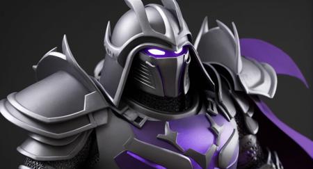 professional 3d model of (Cinematic Film stock footage style) in (arri alexa style) (Kodak film print style),
 <lora:Shredder:1> Shredder
The Shredder a supervillain and the main antagonist of the Teenage Mutant Ninja Turtles created by Kevin Eastman and Peter Laird.
Grey black Armour, Purple Cape, octane render, highly detailed, volumetric, dramatic lighting