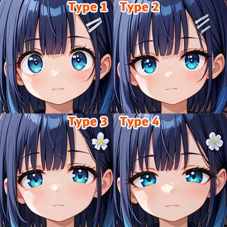 [SDXL] Tareme(タレ目) set 1 Type1