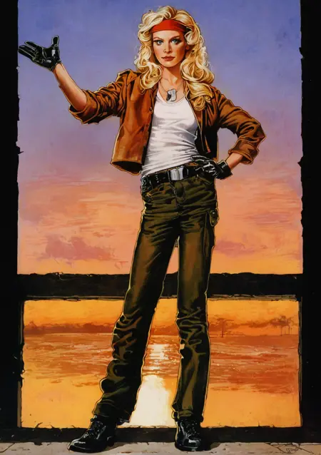 Vintage poster style for PonyXL