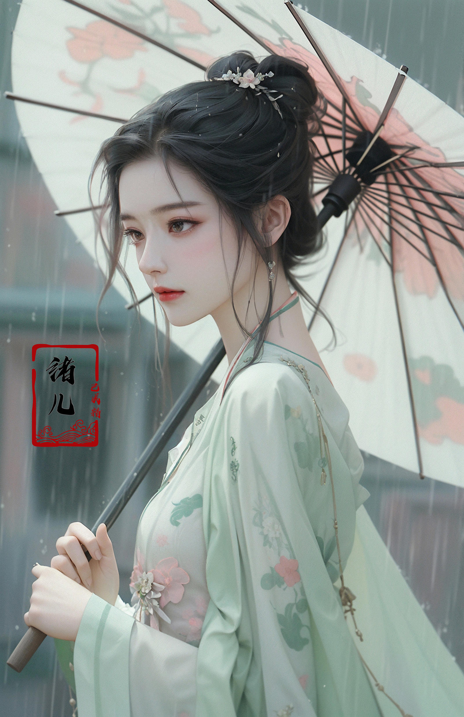 绪儿-伞中仙Fairy Under Umbrella image by XRYCJ