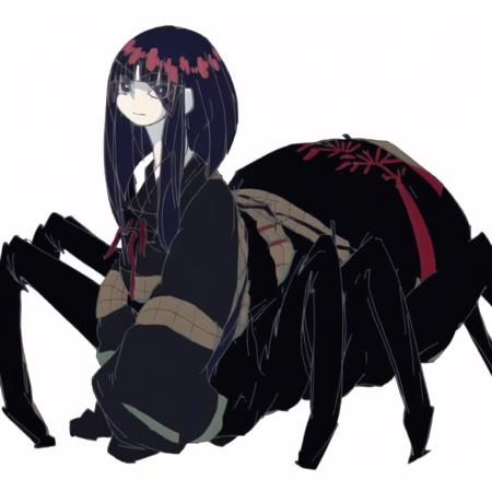 <lora:naniyattemoumakuikanai:1>, 

asmiyoukai,

full body, 

<lora:arachne-1_arachne-2--retro_ham_avas_jun_rifl--09-01:1.0>, (arachne:1.1), full body, masterpiece, best quality, 1girl, solo, black eyes, black hair, black sweater, bob cut, closed mouth, medium hair, simple background