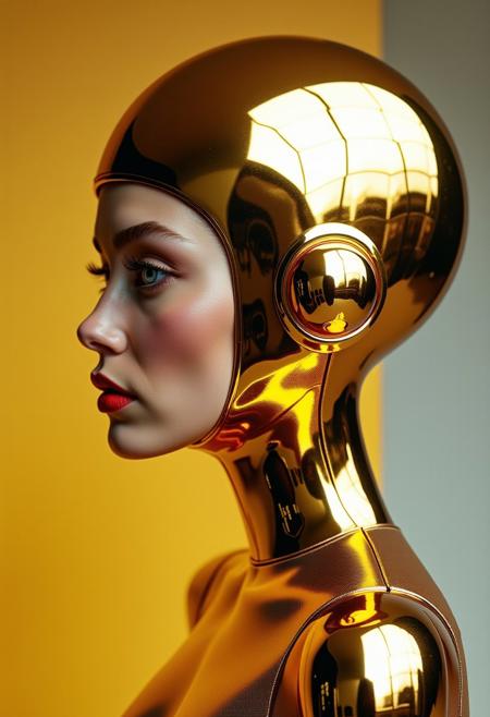 Avant-garde , 1970s futurism, chrome and gold