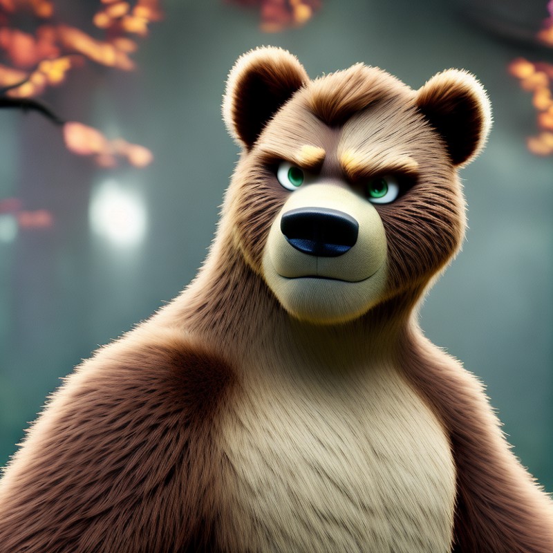 furrender style, grizzly bear