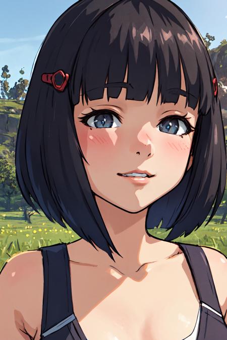 portrait, sharp focus, soft lighting,  (highly detailed face), (highly detailed eyes), illustration, depth of field, outdoors, farm, field, grass, plants, 1girl, linlee, black hair,      <lora:asanagi:0.35> <lora:linlee-000004:0.75>