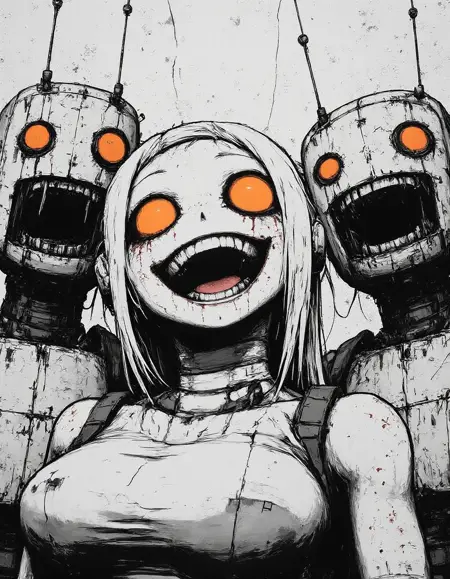 Cyberpunk Horror Anime Style - Flux Lora