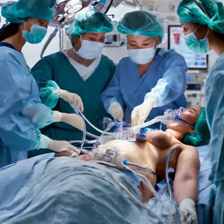 Surgical Prep Intubated Female Patient