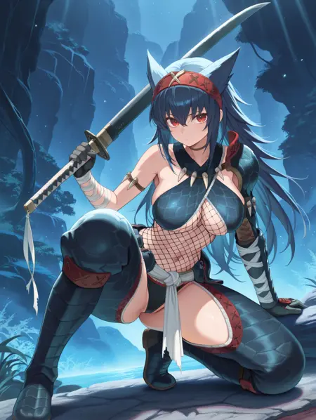Monster Hunter - Nargacuga S Armor (ナルガ装備) illus/ponyXL