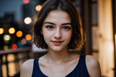 (raw photo, best quality, masterpiece),close up,photo of a 18 year old girl,happy,dancing, night, soft lighting, wolfcut hair, perfecteyes eyes,  <lora:LCM_LoRA_Weights_SD15.safetensors:1.0:1.0> <lora:picxer_real.safetensors:1.0:1.0> <lora:detail\lora_perfecteyes_v1_from_v1_160.safetensors:1.0:1.0>