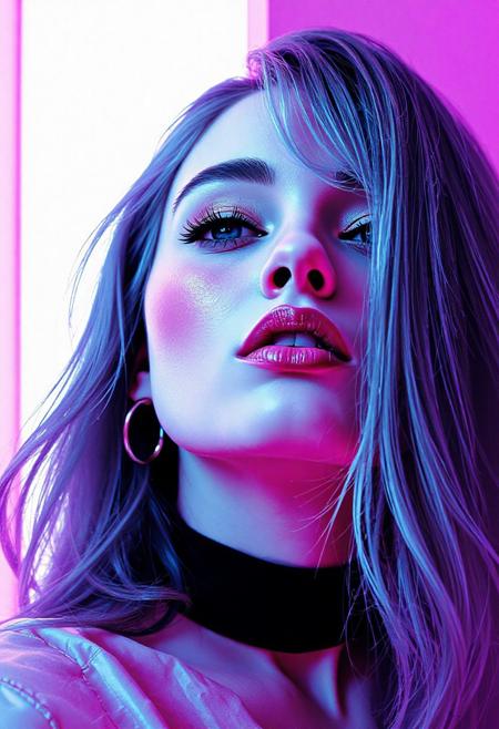 high quality design aesthetics, synth pop, detailed, pop album cover, beautiful young white woman
